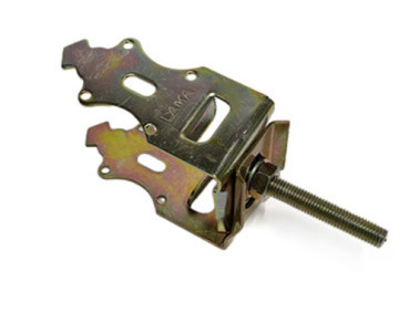 Опора для деревянного бруса регулируемая 80-120 мм, фигурная, сталь 2.5 мм, 19024